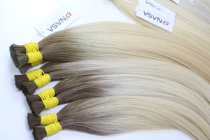 Precio al por mayor Extensiones de cabello a granel Cabello humano vietnamita Doble ahogamiento 100 gramos Colores oscuros 26 pulgadas - Product Image 4