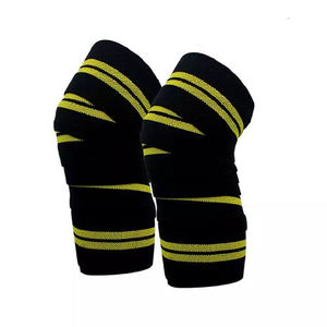 Genouillères de sport légères personnalisées en nylon et élasthanne, antidérapantes, avec fermeture auto-agrippante pour la protection professionnelle et la musculation - Product Image 5