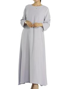 Robe longue islamique pour femmes, design simple, abaya hijab, élégante, décontractée, respirante, vêtements musulmans traditionnels, abayas ethniques pour femmes - Product Image 1