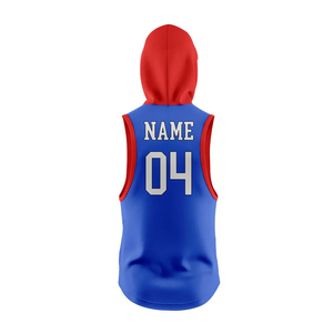 7v7 Adult Hooded Sleeveless <b>Compression</b> <b>Shirt</b> Uniform 100% Polyester Heat-Transfer Printed Breathable Quick Dry Custom Team Name - Product Image 4