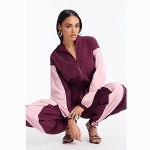 Conjunto Deportivo Casual para Mujer de Nailon y Poliéster de Primera Calidad, Chaqueta con Cierre, Ligero, Impermeable, Transpirable y Cortavientos - Product Image 4