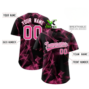 Camiseta Deportiva Vantex Personalizada para Hombre, Diseño Digital Amarillo y Verde, Transpirable, de Poliéster, Uniforme de Béisbol - Product Image 5