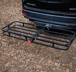 Heavy Duty Hitch Cargo Carrier 500lb Load Steel Rear Cargo Basket for SUV Truck <b>Car</b> <b>Trailer</b> Hitch Rack 2" Receiver GAPCGC004 - Product Image 1