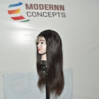 Perruque HD naturelle 100 % cheveux humains Remy bruts non traités, provenant d'un seul donneur, de temple indien, pour tressage, longue, lisse, couleur marron, fusion