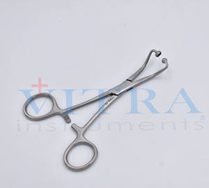 Pinza para toallas sin perforación de 150 mm con punta plana, instrumentos quirúrgicos reutilizables, clips para paños quirúrgicos atraumáticos, grado hospitalario - Product Image 3