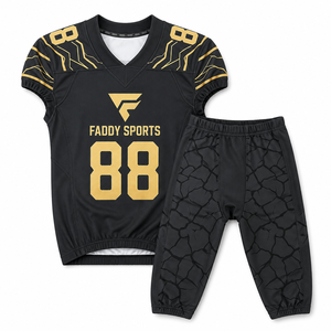 Custom American Football Uniform Set Professional Sublimated Jersey and Pants Youth Adult Men's Training Wear Breathable Apparel - Product Image 1