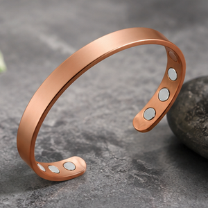กำไลข้อมือทองแดงแท้แบบเรียบหนา ดีไซน์สวยหรูทันสมัย - Product Image 5