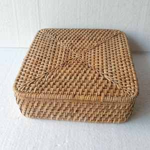 Eco Friendly Rattan Wood Caddy <b>Box</b> Gift Boxes for <b>Tea</b> and Coffee Bags Excellent Woven <b>Box</b> Packaging Gifts - Product Image 6