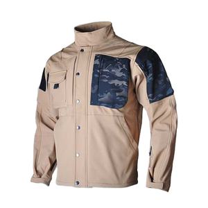 Men's Windbreaker Customized Autumn Winter Shark Skin Fleece Plush Jacket Thickened Warm Jacket <b>Coat</b> - Product Image 1