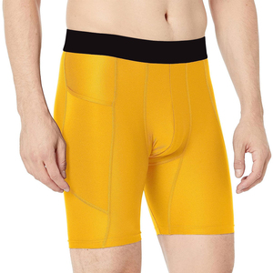 Solid Sportswear <b>Compression</b> <b>Shorts</b> for <b>Men</b>-Breathable Four-Way Stretch Underwear - Product Image 5