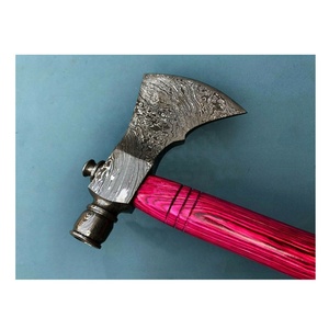 SIZZCO OEM Último modelo de hacha profesional de acero de Damasco hecha a mano y personalizada, con hoja de corte de 4 3/4 pulgadas, ligera y con mango de madera de palisandro - Product Image 4