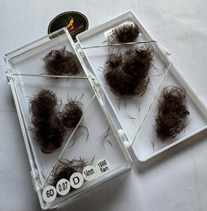 Pestañas Postizas Premade Marrones 6D 7D 0.07 |   Extensiones de Pestañas de Volumen Natural Suave |   Proveedores de Pestañas al por Mayor con Marca Privada OEM - Product Image 5