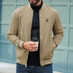 Custom Logo Front Letterman <b>Jacket</b> Best Selling 100% Cotton Winter <b>Jacket</b> High Quality Breathable - Product Image 3
