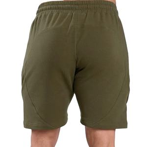 Top marque hommes Gym Fitness Shorts d'entraînement séchage rapide coton sweat court avec fermeture à glissière tissée vêtements d'entraînement pour hommes - Product Image 3