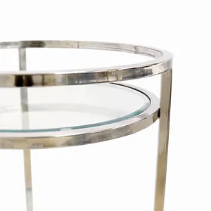 Premium Handmade Ceramic Hotel Service Rolling Cart Restaurant Modern Eco-Friendly <b>Decorative</b> Utility Storage Trolley Safe - Product Image 4
