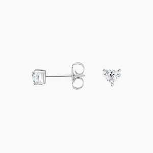 Boucles d'oreilles de luxe en diamant, argent 925, moissanite, acier inoxydable, forme cœur, bijoux de fiançailles classiques pour femmes - Product Image 2