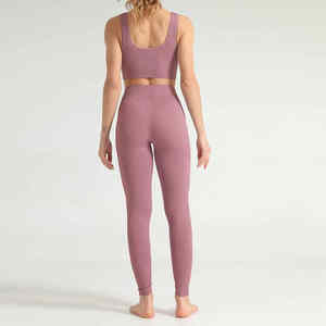 Conjunto de Yoga para Mujer 2026, Ropa Deportiva, Moda Deportiva, Cintura Alta, Sin Costuras, Conjunto de Yoga Personalizado en Venta, Conjunto de Yoga para Fitness Femenino - Product Image 3