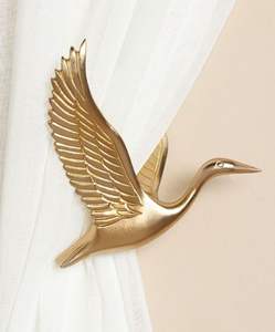 ArgentHold Crochet en laiton, Crochet mural argenté, Cintre en laiton aspect chromé, Crochet en laiton poli Moon, Crochet mural en laiton FrostLine - Product Image 1