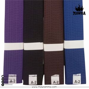 Cinturones de Artes Marciales MAWRA BJJ de Alta Calidad, Personalizados, Lisos, de Color, 100% Algodón, 210-400cm, Unisex PK - Product Image 5