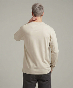 เสื้อยืดแขนยาวผู้ชายไซส์ใหญ่ ขายส่ง ผ้าฝ้าย 100% คอกลม สวมใส่สบาย ทรงหลวม เสื้อยืดลำลอง สไตล์สตรีทแฟชั่น เสื้อยืดวิ่งออกกำลังกาย - Product Image 2