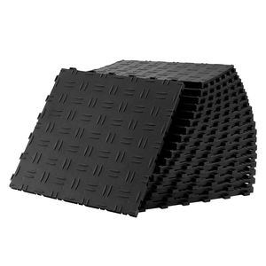 Dalles de garage emboîtables 12 x 12 x 0,53 pouces, lot de 50, antidérapantes, texture double face, revêtement de sol de garage, revêtement de sol en plastique pour - Product Image 2