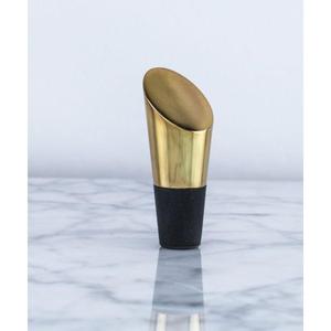 Gold Bamboo Design Bottle <b>Stopper</b> with Rubber Seal for Wine Bottles Luxury Style Wine <b>Stopper</b> Durable Leakproof Dishwasher Safe - Product Image 5