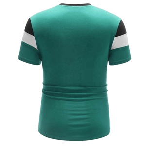 Camiseta de manga corta con cuello redondo de talla grande para hombre, camiseta de tela de punto con estampado gráfico personalizado, camisetas de tenis de fútbol americano OEM - Product Image 4