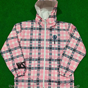 Fabricante de Chaquetas de Nailon con Cremallera de Diseño, Chaqueta Cortavientos de Nailon con Estampado Completo a Cuadros, de Alta Calidad y Personalizada para Exteriores - Product Image 1