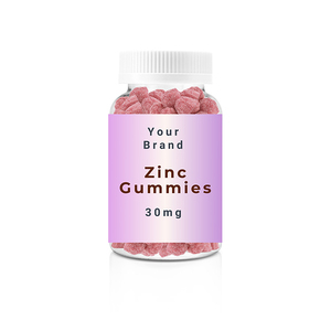 Top Notch Quality Wholesale Selling USA Made Natural Flavor Health Supplement Berry Shape Zinc <b>Gummies</b> (30mg) for Sale - Product Image 1