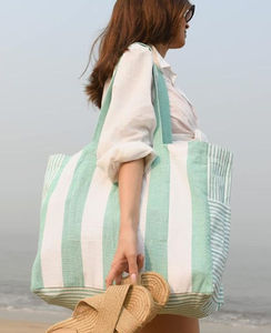 Sac fourre-tout en papier kraft écologique pour femmes avec poche, logo personnalisé, sac de shopping réutilisable - Product Image 3