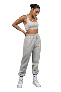 Women's Active Sports Fleece Bra Track Suit Women's Athletic Yoga Gym Sweat Suit For Jogging - Product Image 2