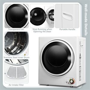Asciugatrice Portatile Compatta Silenziosa da 850W, Capacità di Carico 4,5 kg (asciutto) / 4,5 kg (bagnato), Spina USA, Facile da Piegare per Appartamenti/Dormitori - Product Image 3