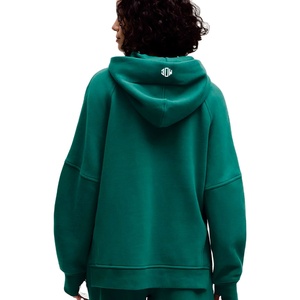 Sweat-shirt oversize décontracté streetwear, lourd, 465 GSM, 100% coton, coupe décontractée, logo personnalisé, sweat-shirt propre, pour femmes - Product Image 2
