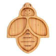 Assiette d'alimentation pour enfants en bambou écologique, petite, en forme de biberon, avec compartiments, ventouse, pour tout-petits, vaisselle de qualité alimentaire, 150 ml - Product Image 6