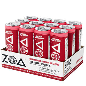 Boisson énergisante originale ZOA sans sucre, pêche blanche, 250 ml / 355 ml, boisson énergisante originale / ZOA sans sucre - Product Image 6