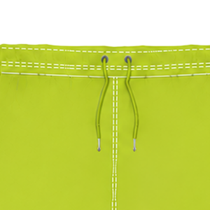 Pantalones Cortos de Rugby Verde Lima y Blancos con Cordón Ajustable, Cintura Elástica, Ribete en Contraste, Personalizables, Transpirables, para Entrenamiento Deportivo y Deportes de Equipo - Product Image 5