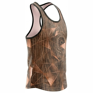 Débardeur Homme Géométrique Imprimé Bois Respirant Décontracté Col Rond Sublimation Polyester Tricoté Style Polyester - Product Image 1