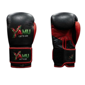 Guantes de Boxeo Profesionales de Cuero Personalizados al por Mayor |   Guantes de Entrenamiento de Espuma de Alta Densidad OEM de Alta Calidad con Cordones en la Muñeca - Product Image 2