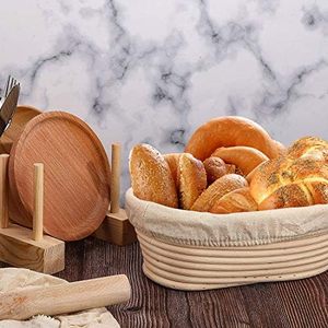 Round Rattan <b>Bread</b> Proofing <b>Basket</b> Natural Handmade Banneton <b>Basket</b> for <b>Bread</b> Baking and Dough Fermentation - Product Image 6