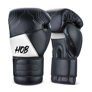 Gants d'entraînement en cuir personnalisés pour MMA et boxe avec fermeture auto-agrippante, gants de boxe en cuir PU pour Muay Thai - Product Image 5