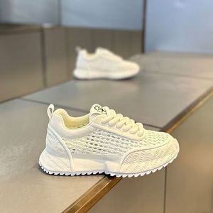 2025 Summer New Men's <b>Shoes</b> Thick-soled Breathable Mesh Upper Durable Fashionable Lace-up Versatile <b>Height</b> <b>Increasing</b> - Product Image 1