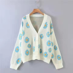 Nouveau style 2026 – Cardigans décontractés unisexe toutes saisons en tricot personnalisé à col ras du cou, manches longues, respirants, anti-plis, doublure en laine - Product Image 2