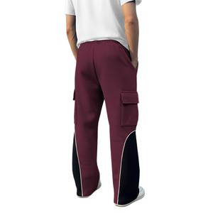 Pantalon cargo décontracté personnalisé avec logo, coupe droite, ample, de haute qualité, évasé, pour hommes, pantalon de sport pour hommes - Product Image 3