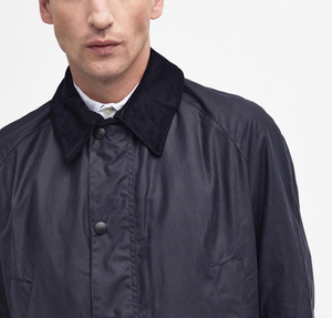 Veste décontractée pour homme en toile de coton cirée, imperméable et respirante, grande taille, avec fermeture boutonnée, rembourrage en polyester - Product Image 5