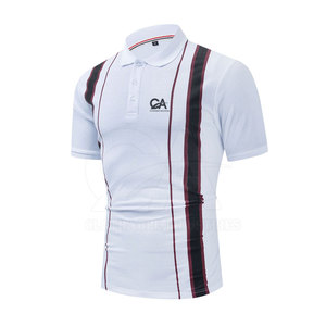 เสื้อโปโลพิมพ์ลายลำลองสำหรับผู้ชาย ผ้าสเตรช รับผลิตเสื้อผ้ากีฬา OEM สำหรับผู้ใหญ่ - Product Image 2