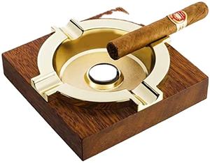 <b>Ashtray</b> Home Office Hotel Bar Bowl Modern design Wood & Metal <b>Ashtray</b> accessories Unique Square Shaped Car tabletop <b>Ashtray</b> - Product Image 1