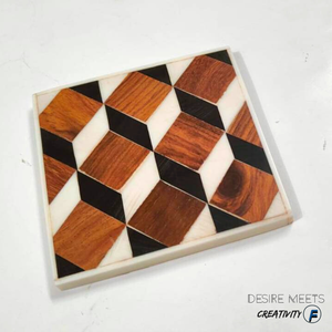 Posavasos de resina ecológicos a granel, alfombrillas y almohadillas epoxi duraderas y resistentes al calor hechas a mano para restaurantes, bares, cafeterías - Product Image 6