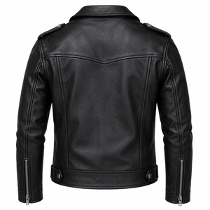 Original Genuine <b>Leather</b> <b>Jacket</b> For <b>Men</b> Classic Lamb Fashionable <b>Leather</b> <b>Jacket</b> Waterproof Latest Style Custom Packing <b>Leather</b> - Product Image 5