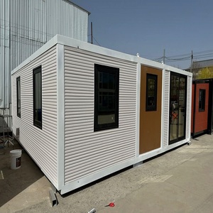 Maison conteneur extensible 20 pieds 40 pieds, mini-maisons conteneurs, 2 chambres principales pour hôtels, conteneur personnalisable - Product Image 1