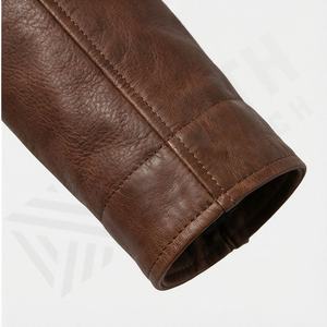 Vestes en cuir pour hommes NAI-0536B, style motard, vêtements de protection pour la moto, vente en gros, couleur personnalisable - Product Image 6